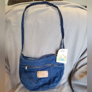 Vintage Chic Denim Crossbody Purse